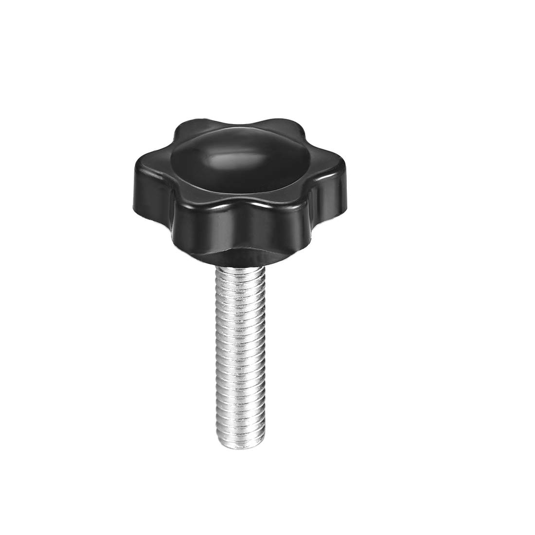 uxcell Clamping Handle Screw Knobs Handle Star Knob M6 x 26mm Male Thread