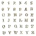 Juvale 144 Piece 1.1-Inch Wooden Alphabet Letters and Numbers for DIY Crafts (A-Z, 0-9, 4 Sets)