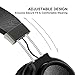 Ailihen MX-06 Over Ear Headphones with Microphone and Volume Control Bass Stereo Adjustable Headsets for iOS Android Smartphones Laptop Tablets Computer MP3/4 (Black Grey)