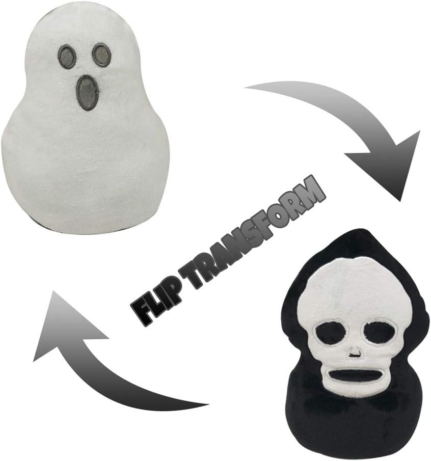 Halloween Plush Toys, DoubleSided Flip Ghost Doll, Cute
