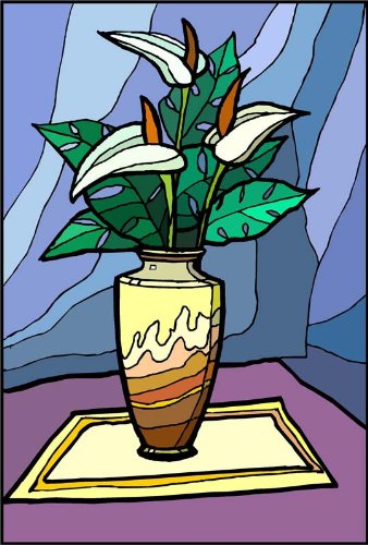 50 Off ブーケのアンスリウム属の花の花瓶 エッチングビニールstained Glass Film Static Cling Window Decal 11 In X 16 In B00j2ove 11 In X 16 In 日本全国送料無料 Beta Salama Ae