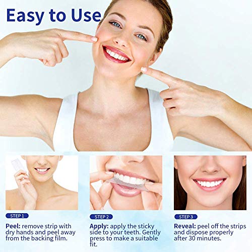 Teeth Whitening Strips, 5D Whitening Stips, Teeth White Strips for Gum Health and Refresh Breath