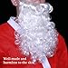 Unomor Santa Beard and Wig Set for Adults, White Beard and Wig for Christmas Costume Accessories