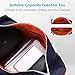 REYLEO Sports Gym Bag Small Travel Duffel Bag Water Resistant Bags with Leather Handle Color Blocking Design for Men Women RT02