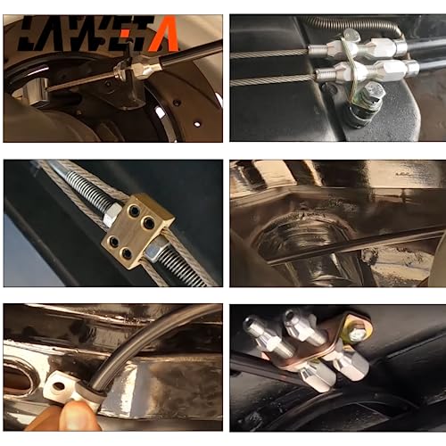 Aazon.co: Boeeda Universal 110 Parking Brake Cable Kit Copatible With Lokar Floor Ount