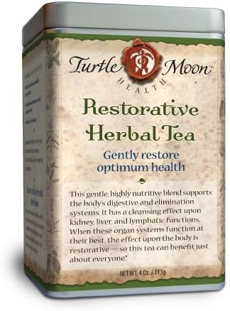 Restorative Herbal Tea Blend: Loose-Leaf, Organic & Wildcrafted, Healing and Medicinal, 4 oz. Tin. New Look, Same Great Formula!