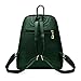 Nevenka Backpack Purse for Women Casual Shoulder Bag PU Leather Zipper Closure Adjustable Strap (Green)