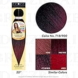 Innocence EZBRAID (PRE-STRETCHED BRAID - #T1B/900 Off Black/Burgundy) 20