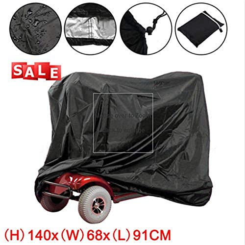 Dibiao Professionele Waterdichte Regenhoes Voor Ouderen Scootmobiel Opslag Rolstoel (Zwart) - Image 3