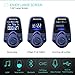VicTsing Bluetooth FM Transmitter, Wireless In-Car Radio Transmitter Adapter /w USB Car Charger AUX Input 1.44 Inch Display TF Card Slot - Blue