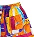 Men's Colorful Beach Shorts with Pockets Quick Dry Summer Colorful Boardshort Shorts Swim Trunks,XXXXL(Waist 36-38 inch),Color