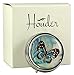 Designer Pill Box by Houder - Decorative Pill Case with Gift Box - Carry Your Meds in Style (Blue Butterfly)
