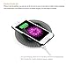 Wireless Charger Kit for iPhone 6 / 6S, 2-in-1 Wireless Charging Receiver Case and Sleep-Friendly Charging Pad for iPhone 6 6S (Black, for iPhone 6/6S)