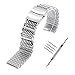 YISUYA Shark MESH 22MM Full Stainless Steel Watch Band Heavy Duty Diving Dive Watch Strap