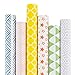 RUSPEPA Kraft Wrapping Paper Roll - Multi Color Printed Wrapping Paper for Birthdays, Valentines, Christmas - 6 Roll - 30 inches X 10 feet Per Roll