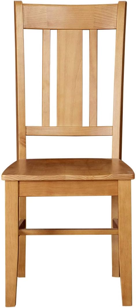  Brand – Ravenna Home Classic-Style Solid Pine Dining Chair, 40"H, Honey Pine Finish, Set of 2 - Tables