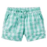Carters Baby Girls Pull-On Gingham Poplin Shorts