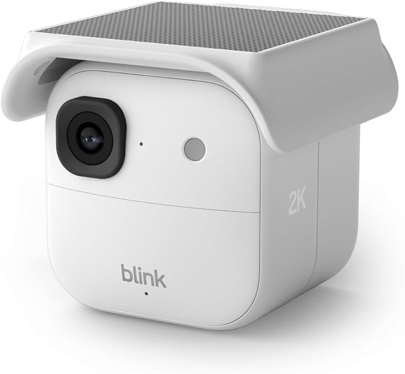 Solaris 2K+ (ultima gen.), Videocamera di sicurezza intelligente senza fili a energia solare, Video 2K, Modulo di sincronizzazione incluso, 1 sistema con videocamera (bianco)