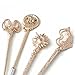 REINDEAR GOT Game of Thrones Costume Brushes Merchandise - Daenerys Targaryen Stark Mother of Dragon Iron Throne Makeup Brushes (Rose Gold)