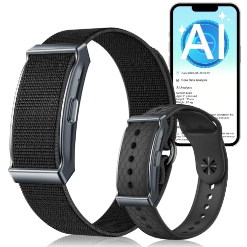 Moikmlih Fitness Tracker​, IP68 Bracelet Santé Connectée, Homme Femme | 160+ Sportifs, Rapport Santé l'IA, Surveillance 24h-Tension Artérielle/Fréquence Cardiaque/SpO2/Stress/Sommeil, APP Gratuite