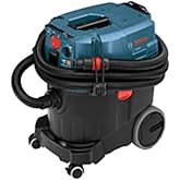 Bosch VAC090AH 9 Gallon Dust Extractor with Auto Filter for Grinder 1773AK | Power Tool Activation | Dust Control System | Jobsite Vacuum | Portable Design | Wet/Dry Collection | HEPA Filter System