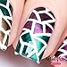Whats Up Nails - Mosaic Nail Stencils Stickers Vinyls for Nail Art Design (2 Sheets, 24 Stencils Total)