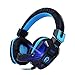 Vomach Over-ear Headphones Wired Stereo Gaming Headset with Microphone for PC Cool LED Light 3.5mm Jack Black