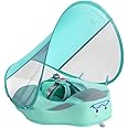 Upgraded Baby Pool Float Mambobaby Swim Float Non-Inflatable Baby Floats with Canopy for 3-24 Months Float for Infant Swim Ring