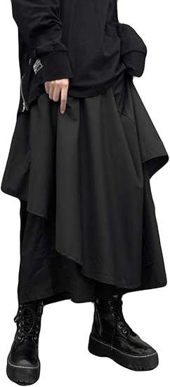 サルエルパンツ レディース 黒 ストリート系ズボン 韓国風 ゆったり ワイドパンツ きれいめ トレロ 不規則 秋 春 黒ズボン ファッションズボンブラック ロングパンツ 通販 Amazon