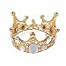 Stuffwholesale Queen Bun Tiara Austrian Crystal Crown Prom Banquet Hair Jewelry (Gold)