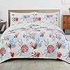 Great Bay Home 3 Piece Nautical Reversible Quilt Set with Shams. Coastal Ocean Bedspread Coverlet. Seabreeze Collection… 51DIt7EsM2L