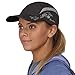 TrailHeads Folding Bill Running Hat for Women | Summer Cap with UV Protection - Charcoal/Grey Print