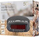 LLOYTRON Daybreak Alarm Clock Radio AM FM Snooze Sleep Timer Black J2006BK view 2