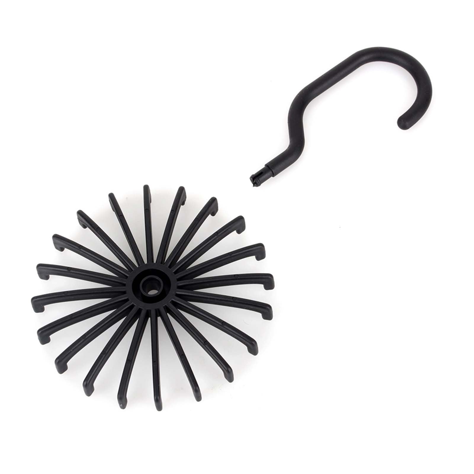 Oumefar Fingertip Scarf Hanger Adjustable Holds 20 Ties or Belts