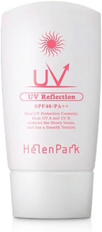 Helen Park UV Reflection Sun Cream SPF40 PA++ 50ml, Powerful Protection, No sticky, Whitening