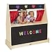 ECR4Kids Birch Hardwood Play Puppet Theater with Flannel Board for Felt Letters, Puppet Theater for Kids with Curtains, GREENGUARD Gold Certified, Puppets for Kids, Kids Shows