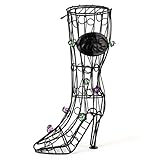 Home-X - Boot Style Wine Cork Holder, Perfect Addition to Any Wine Connoisseurs' Patio or Kitchen Decor Collection, Holds About 50 Corks, Fun Boot Shaped