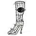 Home-X - Boot Style Wine Cork Holder, Perfect Addition to Any Wine Connoisseurs' Patio or Kitchen Decor Collection, Holds About 50 Corks, Fun Boot Shaped