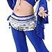 BellyLady Multi-Row Silver Coin Belly Dance Hip Scarf, Belly Dance Outfit