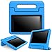 MoKo Case for Fire 7 2015 - Kids Shock Proof Convertible Handle Light Weight Super Protective Stand Cover for Amazon Fire Tablet (7 inch Display - 5th Generation, 2015 Release Only), BLUE