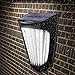 OPERNEE Solar Lights Outdoor, (2 Pack) Wireless 10 Led Solar Fence Lights Waterproof Auto ON/Off Wall Decorative Lights for Porch, Patio, Deck, Yard, Garden