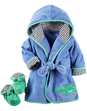 Carter's Baby Boys Alligator Robe & Bootie Set