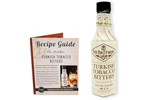 MULMEHË Exclusive Recipe Guide and Fee Brothers Turkish Tobacco Bitters Gift Bundle, 1 Bottle