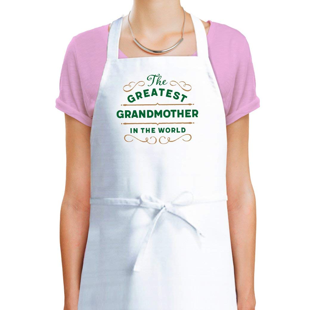 Grandmother Apron Cooking Kitchen Gift for Women Birthday Present Handmade