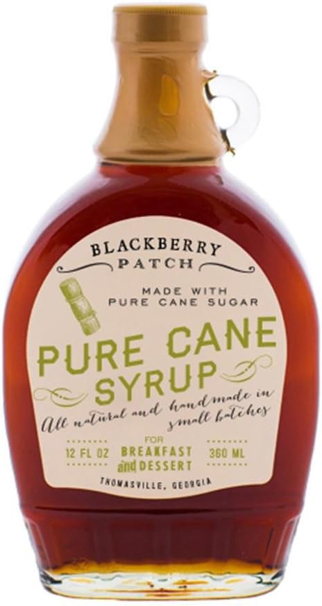Blackberry Patch Pure Cane Syrup Syrups All Natural Handmade In Small Batches | For breakfast pancakes and waffles or drizzled over fresh fruit 12 fl oz (Pure Cane, 12 Ounce)