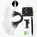 easyDecor Solar Powered String Lights 30 LED 21ft 8 Modes Water Drop Fairy Christmas String Light for Outdoor Party Wedding Patio Garden Holiday Decorations (Multi Color)