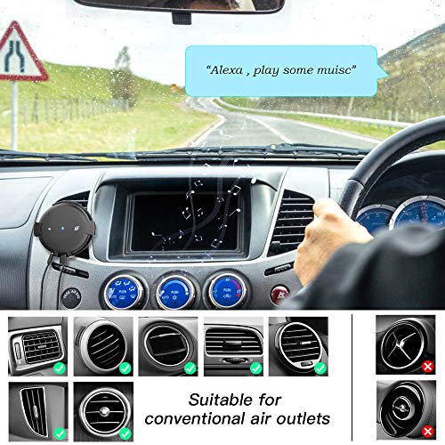 2019 New Echo Input Auto Car Air Vent Mount Bracket Holder, Boomba Universal ABS Plastic Automatic Mount Holder Compatible with Echo Input - Black - Thumbnail 3