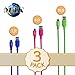 MAK POWER Micro USB Cable 3 Pack Nylon Braided Tangle Free Samsung USB Cable Charging Data Cable for Android, Samsung, HTC, Nokia, Sony Bluetooth Speakers and Many More