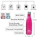Sfee 17oz Insulated Water Bottle Stainless Steel Double Wall Vacuum Bottle Cup Leak Proof Keeps Hot and Cold Drinks BPA Free for Kids Outdoor Sport Camping+Cleaning Brush(Green)