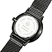 WWOOR Men's Analog Quartz Watch Waterproof Sport Steel Mesh Strap Thin Wristwatches Auto Date Black